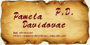 Pamela Davidovac vizit kartica